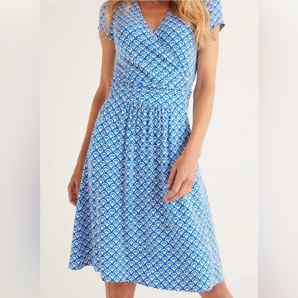 BODEN Scallop Print Lola Jersey Dress Size 8R